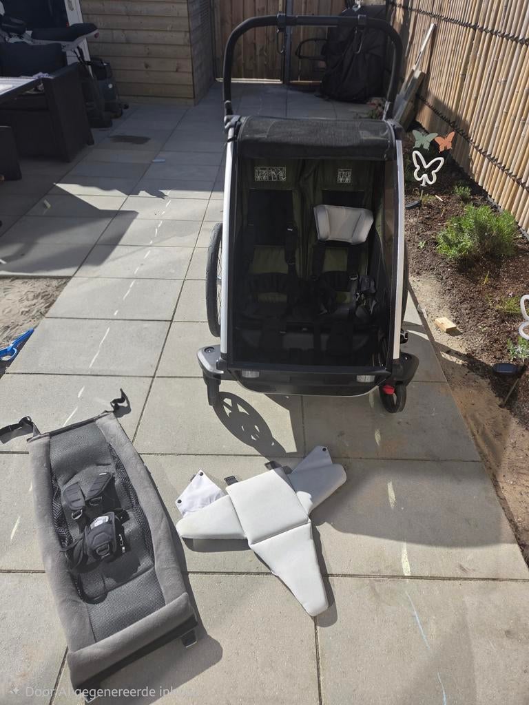Fietskar/kinderwagen Thule Chariot Cab 2, Kinderen en Baby's, Kinderwagens en Combinaties, Zo goed als nieuw, Combiwagen, Overige merken