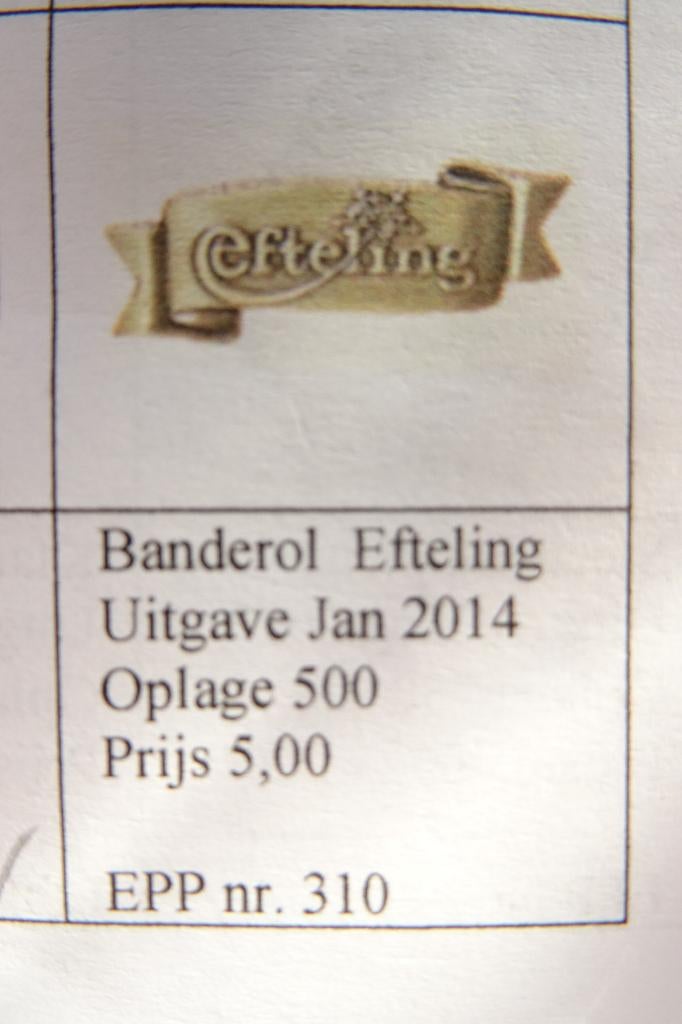 Banderol nummer 310 gezocht, Verzamelen, Efteling, Nieuw, Button of Speldje, Ophalen