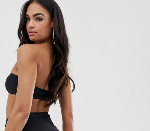 Miss G string bikini bandeau set zwart 40, Ophalen of Verzenden, Nieuw, Zwart, Bikini