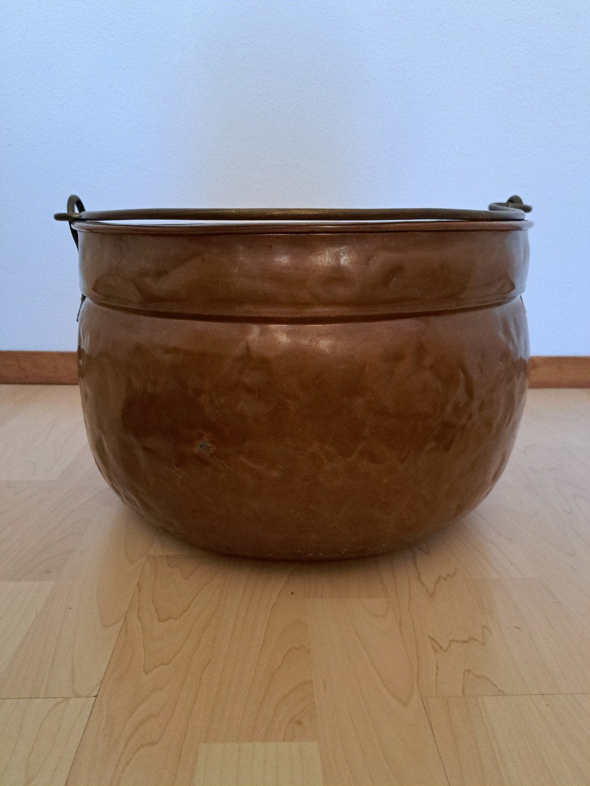 Grote antieke koperen ketel, aker, heksenketel, Antiek en Kunst, Ophalen