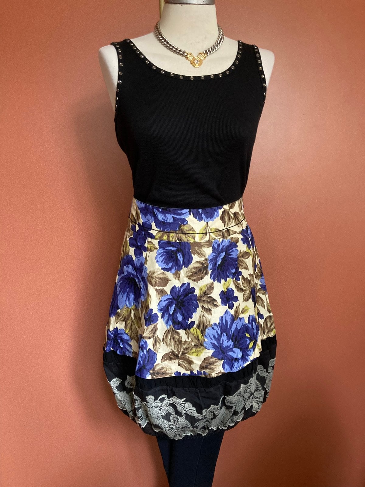 Didi rok blauw zwart xxl Nieuwstaat😍mooi❤️☀️, Kleding | Dames, Rokken, Verzenden, Zo goed als nieuw, Maat 46/48 (XL) of groter