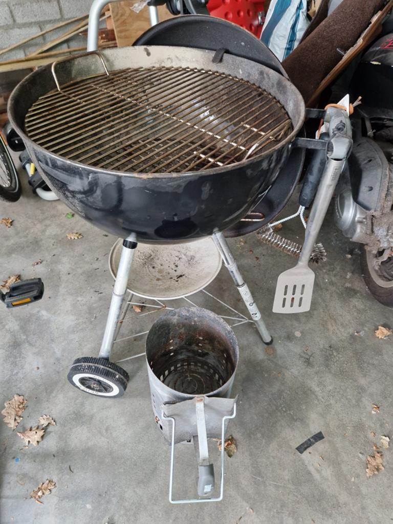 Weber bbq met briketten starter, Ophalen, Gebruikt