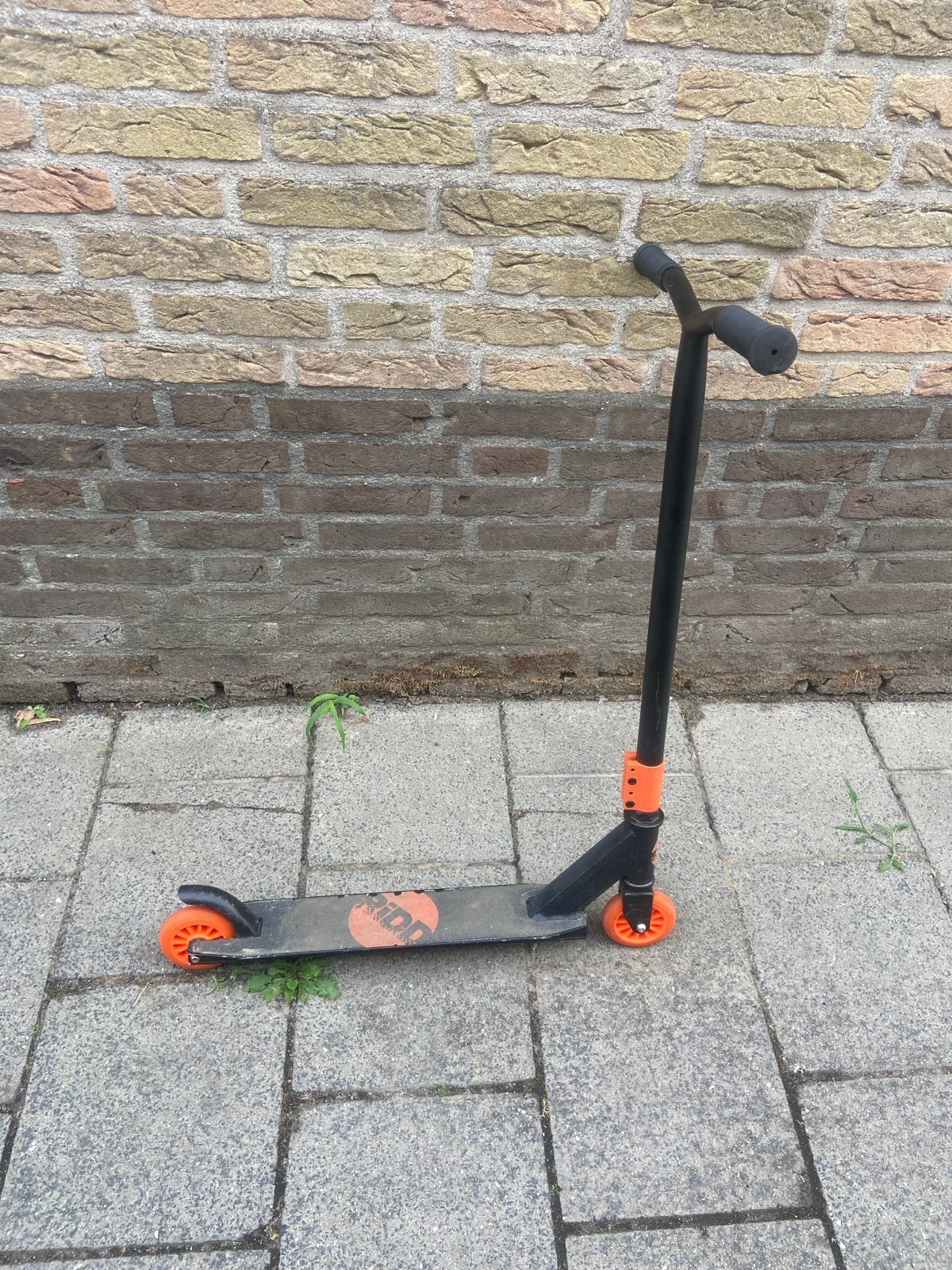 Stuntstep Rido - Zwart/Oranje, Fietsen en Brommers, Ophalen, Gebruikt, Overige typen