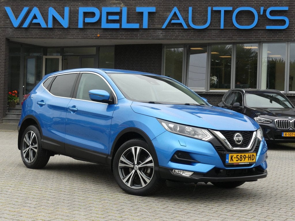 Nissan Qashqai 1.2 116PK AUTOMAAT N-Connecta, Auto's, Stof, 4 cilinders, Blauw, 116 pk