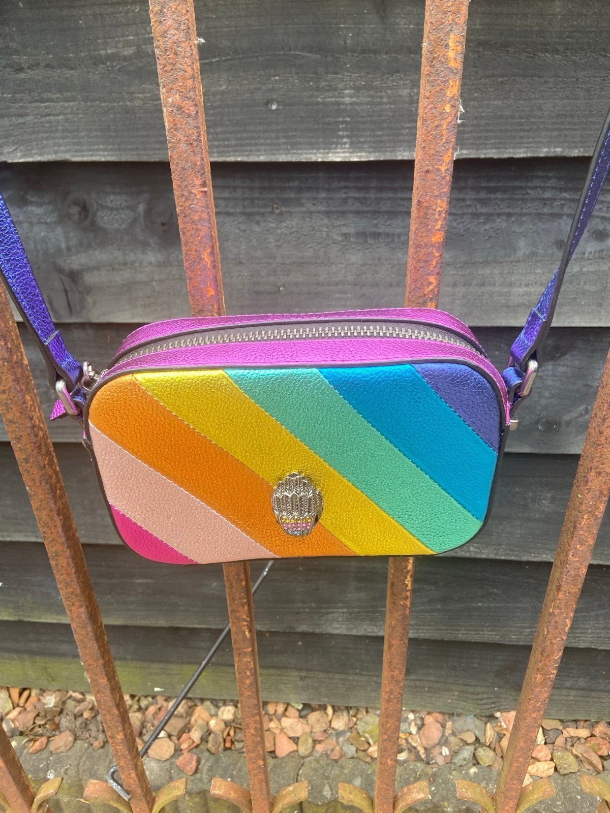 Kurt Geiger London Regenboog Schoudertasje, Ophalen of Verzenden, Zo goed als nieuw, Overige kleuren, Schoudertasje