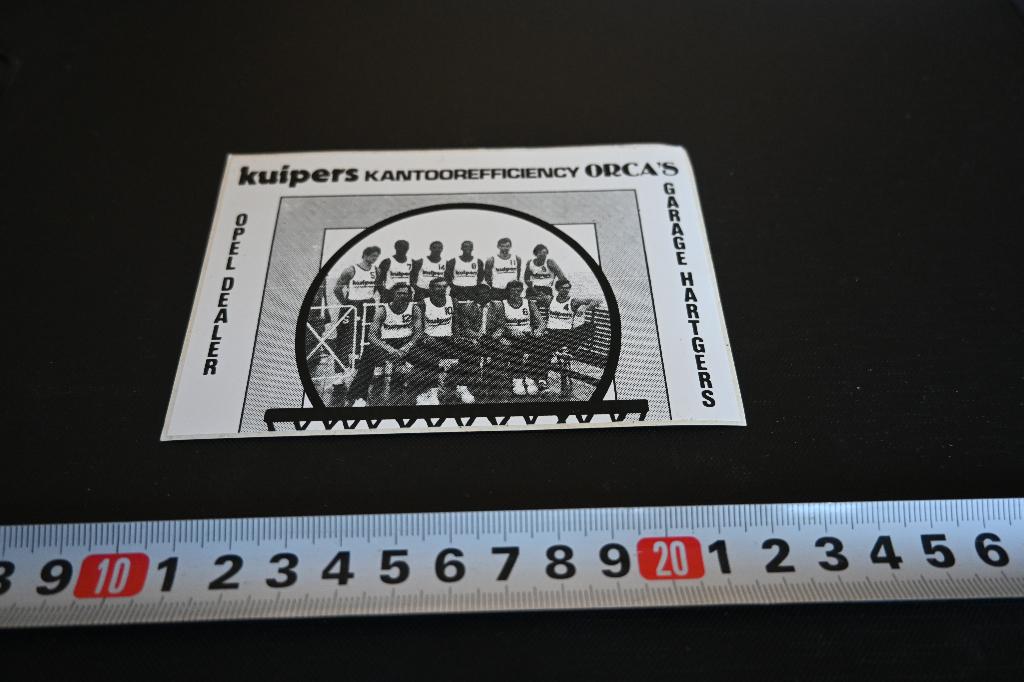 sticker kuipers kantoorefficiency ORCA'S opel hartgers, Ophalen, Zo goed als nieuw