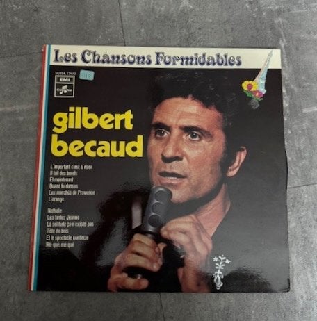 LP Gilbert Becaud - Les chansons formidables, Inclusief binnenhoes, Ophalen of Verzenden, Gebruikt, 12 inch