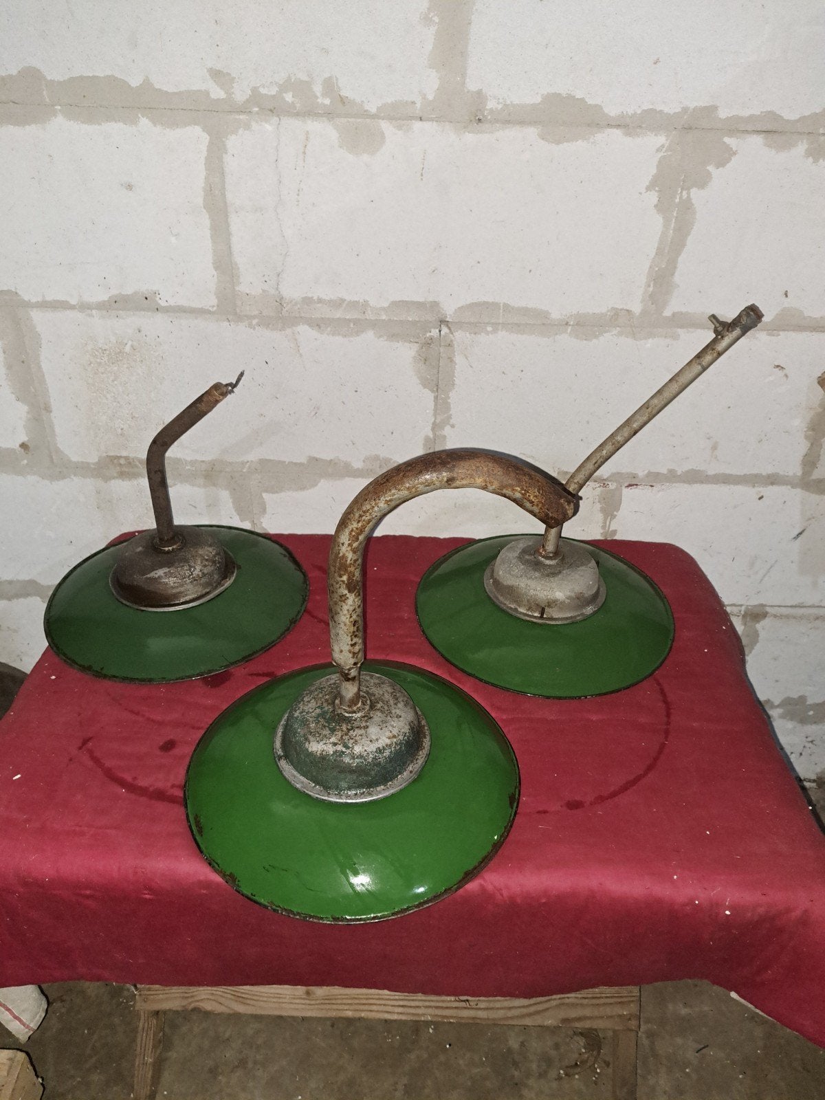lamp lampen industriele emaille fabriekslampen, Ophalen of Verzenden