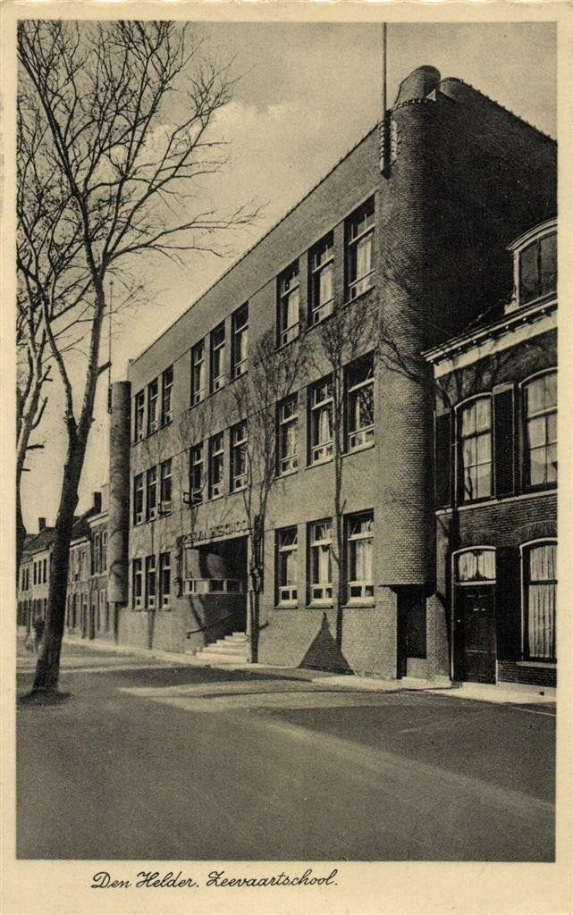 Den Helder. Zeevaartschool. - ongelopen, Verzenden, 1920 tot 1940, Ongelopen, Noord-Holland