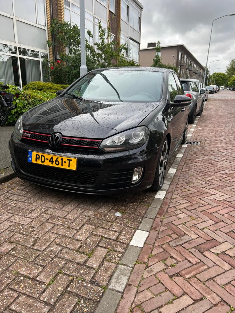 Volkswagen Golf 2.0 GTI 155KW DSG 2009 Zwart, Auto's, Volkswagen, Zwart, 4 cilinders, Skiluik, Zwart