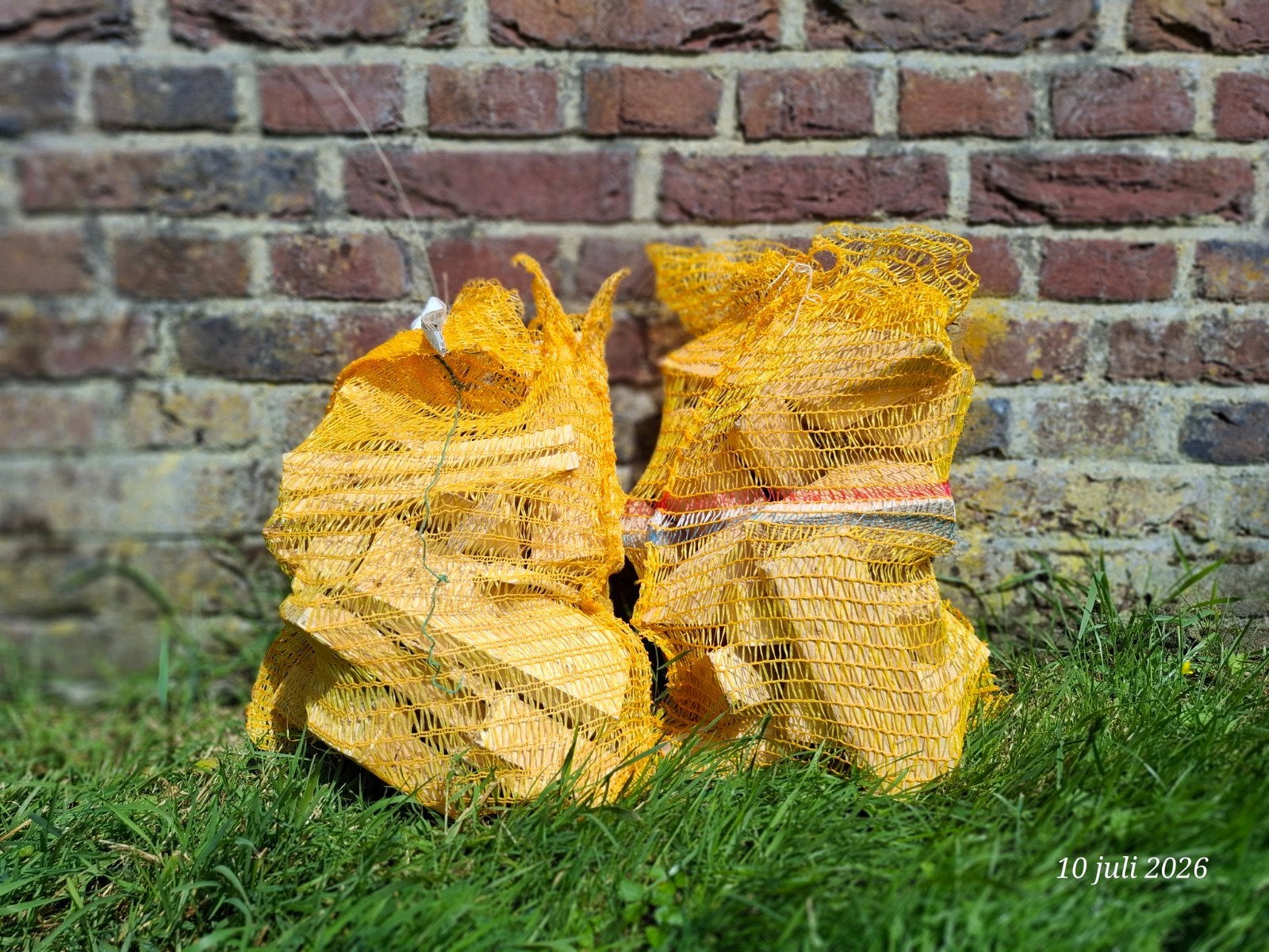 Schoon brandhout per zak voor buitenkachel/vuurkorf, Tuin en Terras, Haardhout, Minder dan 3 m³, Ophalen, Overige houtsoorten
