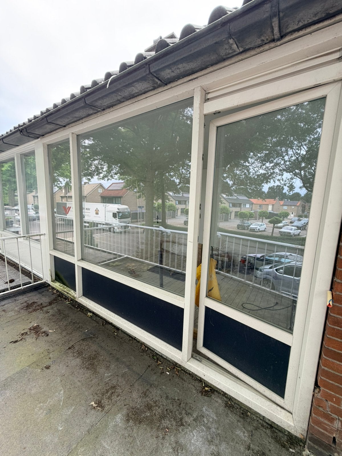 Kozijn met deur , gevel kozijn, voorkanr kozijn, kozijnen, Doe-het-zelf en Verbouw, Ophalen of Verzenden, Zo goed als nieuw, Hout
