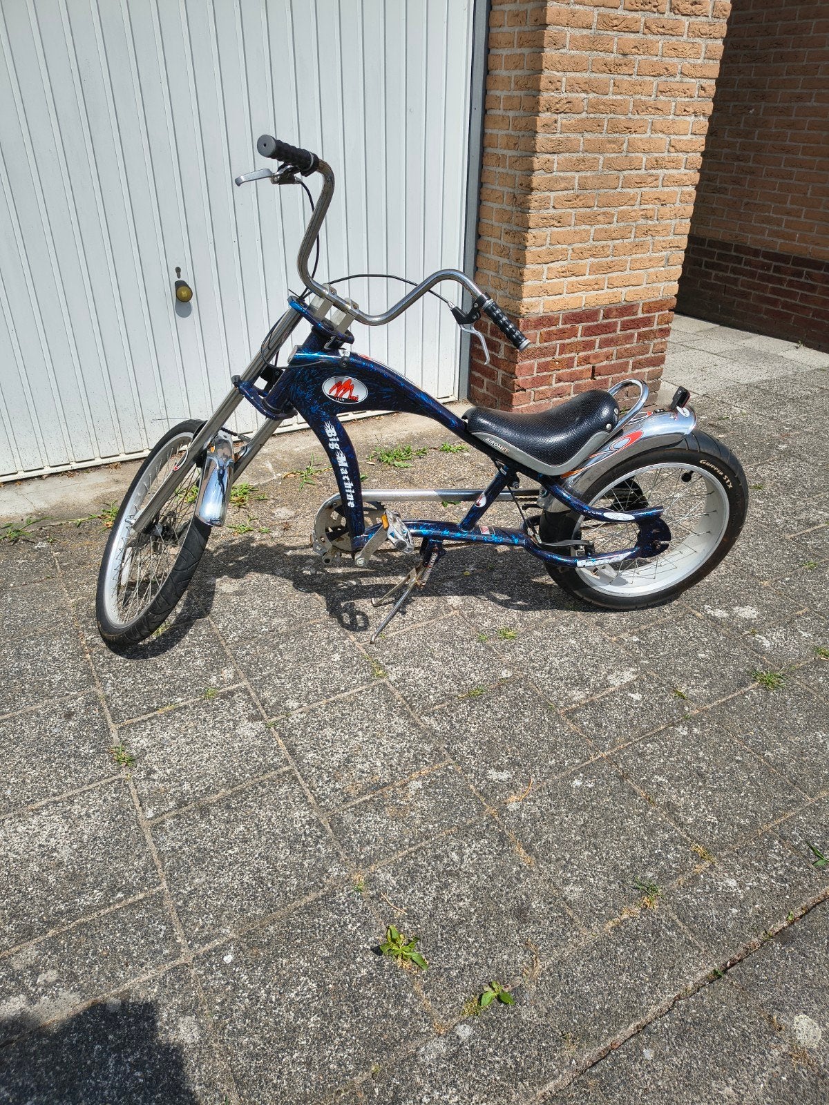 Stoere jongens chopper fiets - Big Machine, Overige merken, Terugtraprem, Gebruikt, Minder dan 49 cm