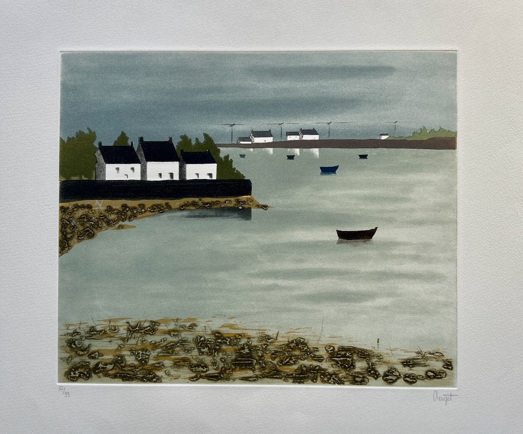 Ets Elisabeth Clerget, Gesigneerd, Verzenden, Ets