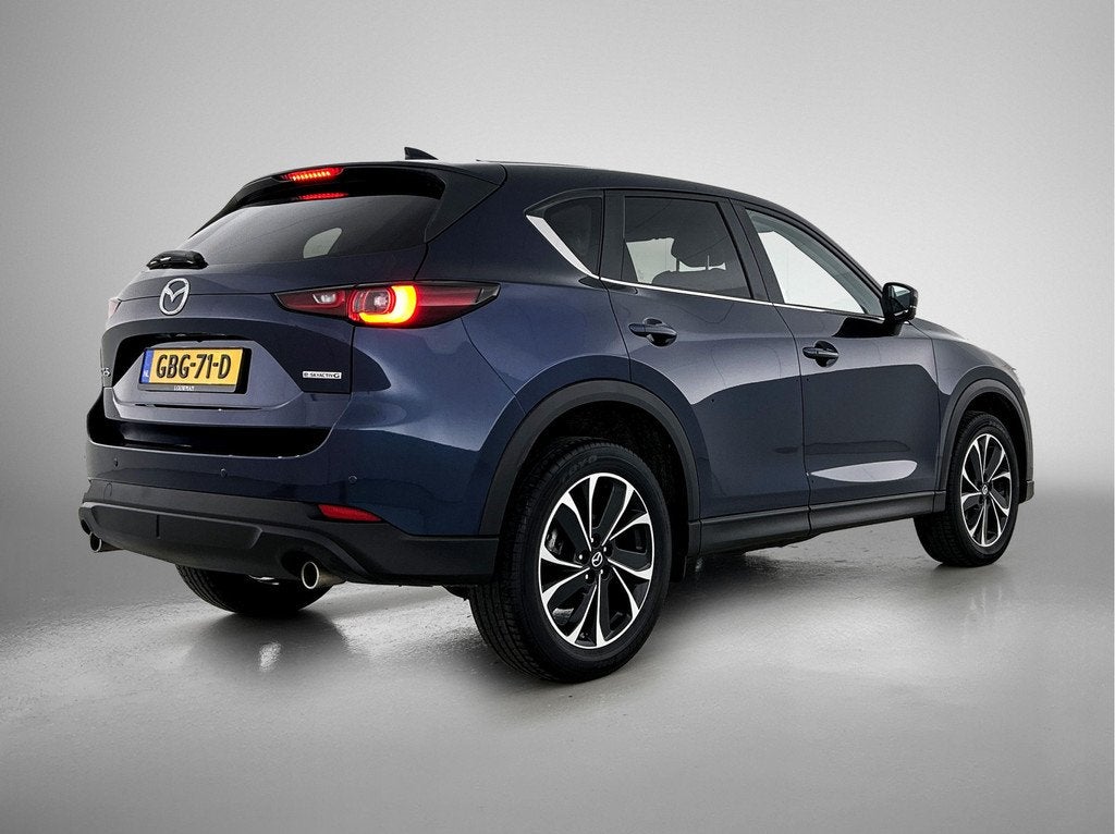 Mazda CX-5 2.0 SkyActiv-G 165 Advantage Automaat | 360 Camer, Auto's, Mazda, Stof, Gebruikt, 4 cilinders, Blauw