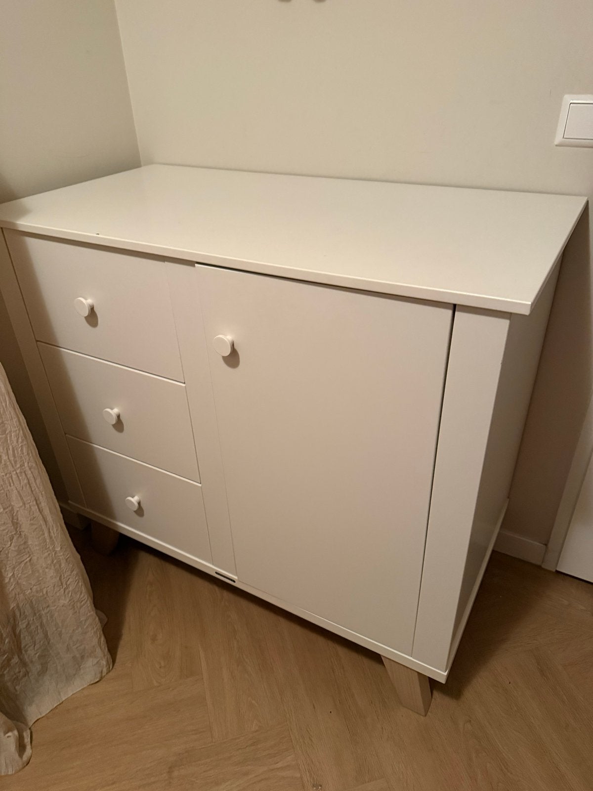 Kidsmill Commode Lars - Wit met lades en kastje, Ophalen, Gebruikt, 50 tot 70 cm, 100 cm of meer