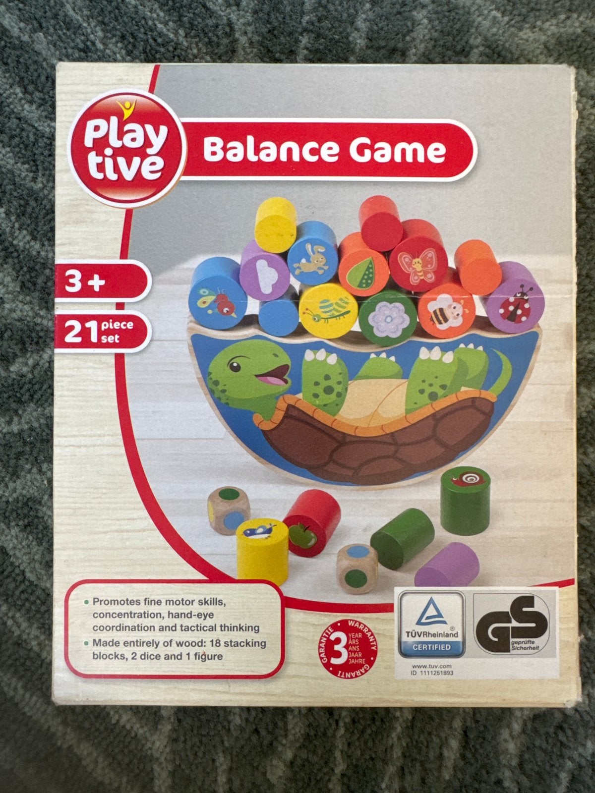 Playtive Balance Game: Houten Stapelspel Schildpad, Ophalen of Verzenden, Zo goed als nieuw, Overige typen
