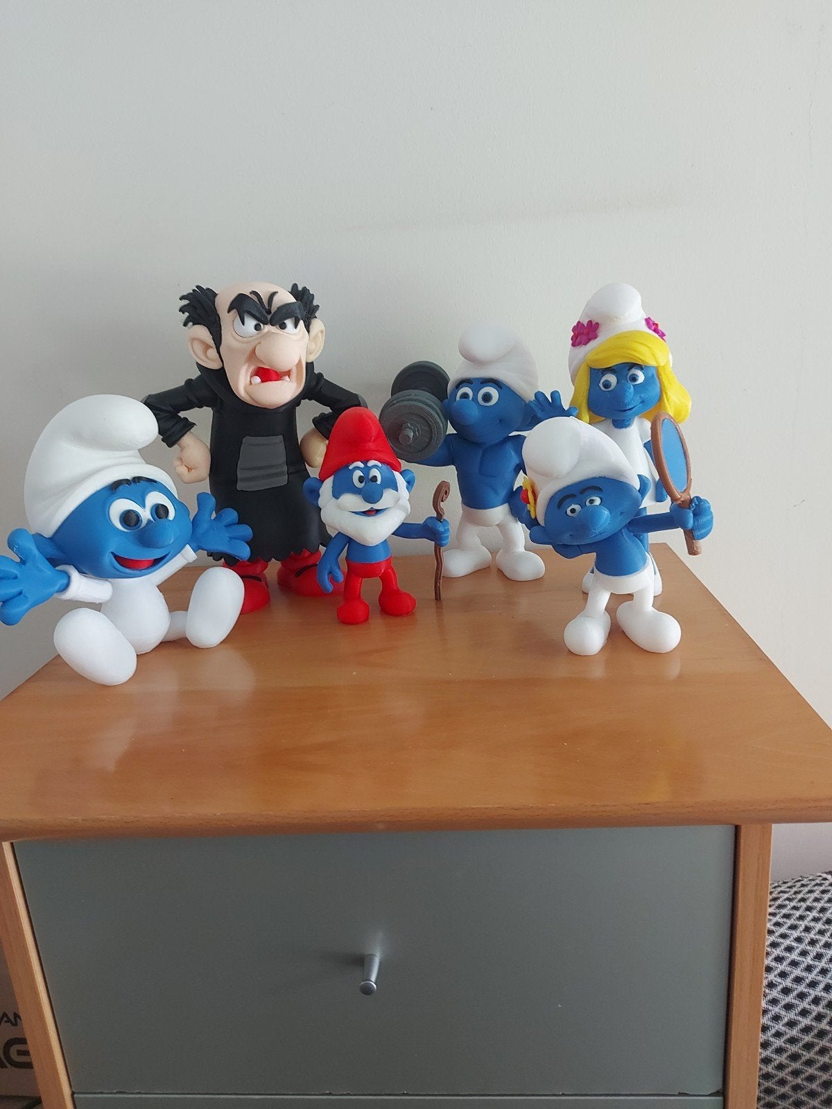 3d printer smurfen, Ophalen