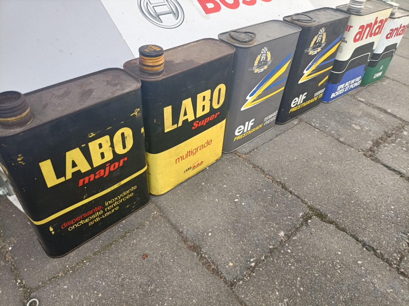 Olieblikken - 2 liter, Ophalen of Verzenden, Gebruikt, Verpakking