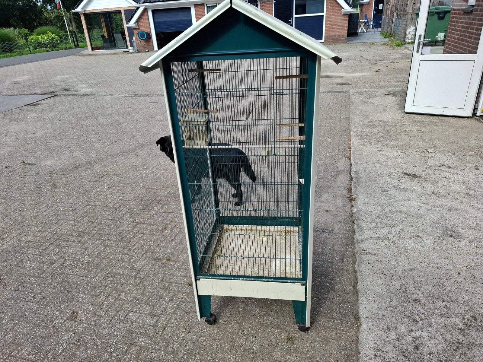 Vogel kooi, Dieren en Toebehoren, Vogels | Hokken en Kooien, Ophalen, Gebruikt, Metaal, Vogelkooi