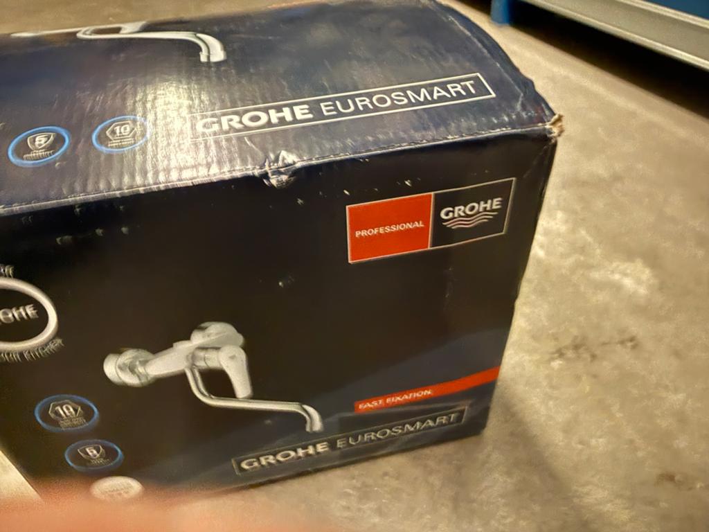 Grohe Eurosmart Keukenkraan - Nieuw in doos, Ophalen of Verzenden, Nieuw, Chroom, Kraan