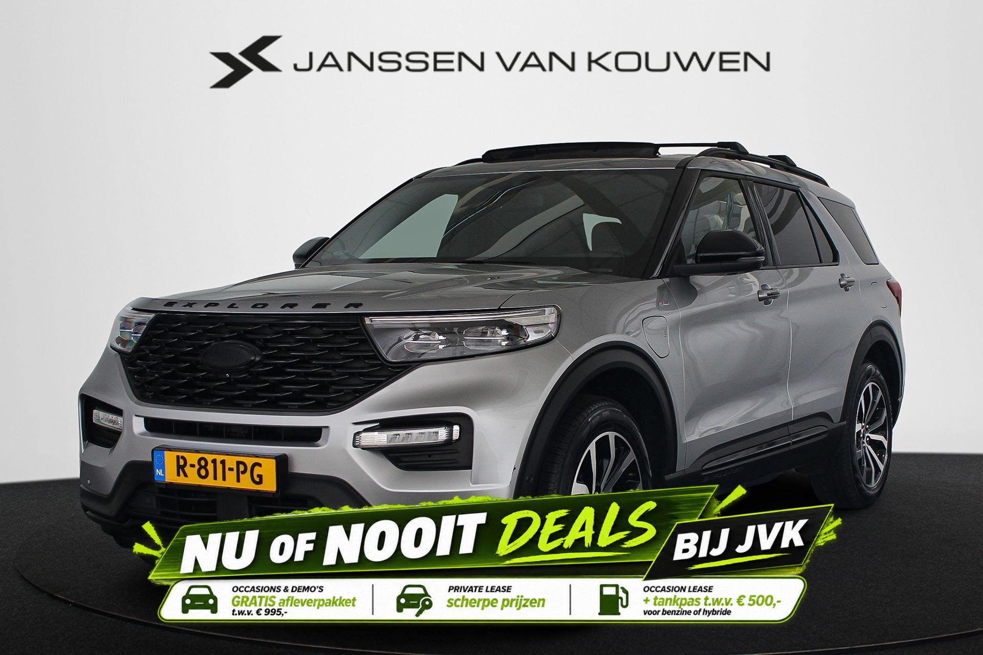 Ford Explorer 3.0 V6 EcoBoost PHEV ST-Line 7p NL Auto Panora, Automaat, 14 kWh, 2441 kg, Bedrijf