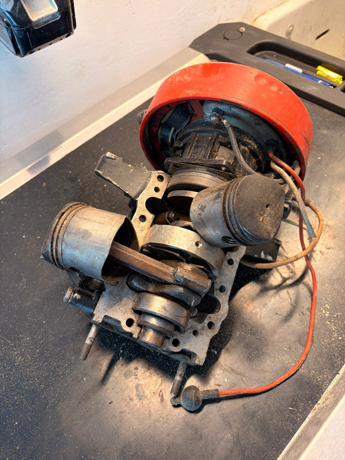 Mercury 9.8 pk 2 takt buitenboordmotor onderdelen, Ophalen of Verzenden, Gebruikt, Motor en Techniek