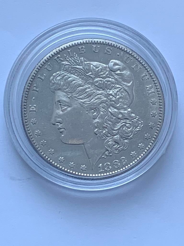 Zilveren Morgan dollar 1882s San Franscisco, Ophalen of Verzenden, Noord-Amerika