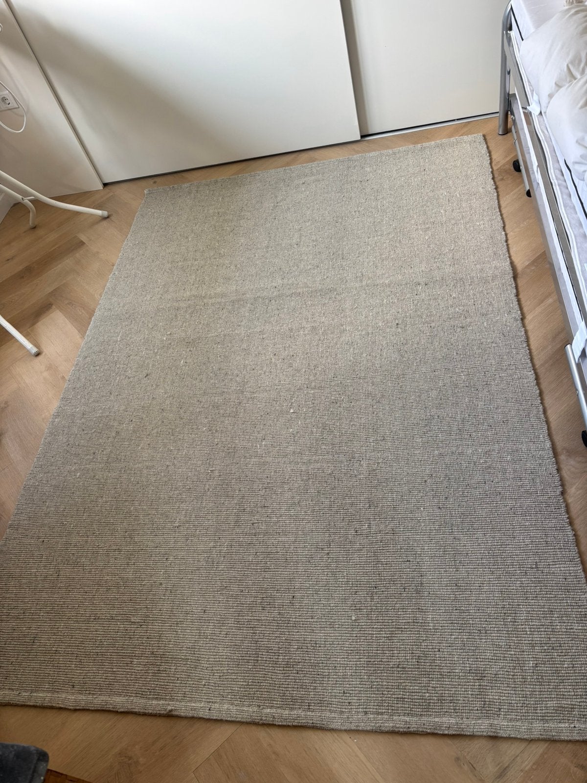 Kleed van natuurvezel beige/natuur/zand als nieuw 1,60x2,30m, Ophalen, Beige, 200 cm of meer, Zo goed als nieuw