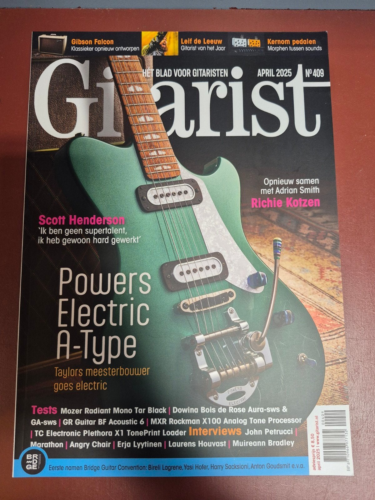 Gitarist Magazine April 2025 - Powers Electric A-Type, Ophalen of Verzenden, Nieuw, Muziek, Film of Tv