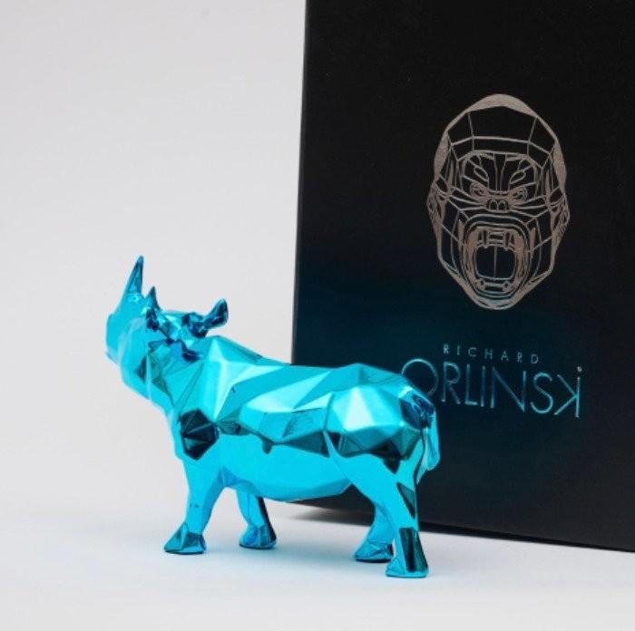 Richard Orlinski RHINO SPIRIT (Azur Edition), Ophalen of Verzenden