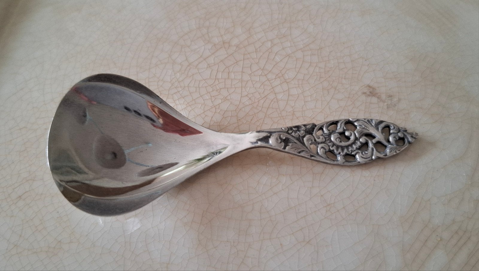 verzilverd suikerschepje, Antiek en Kunst, Ophalen of Verzenden