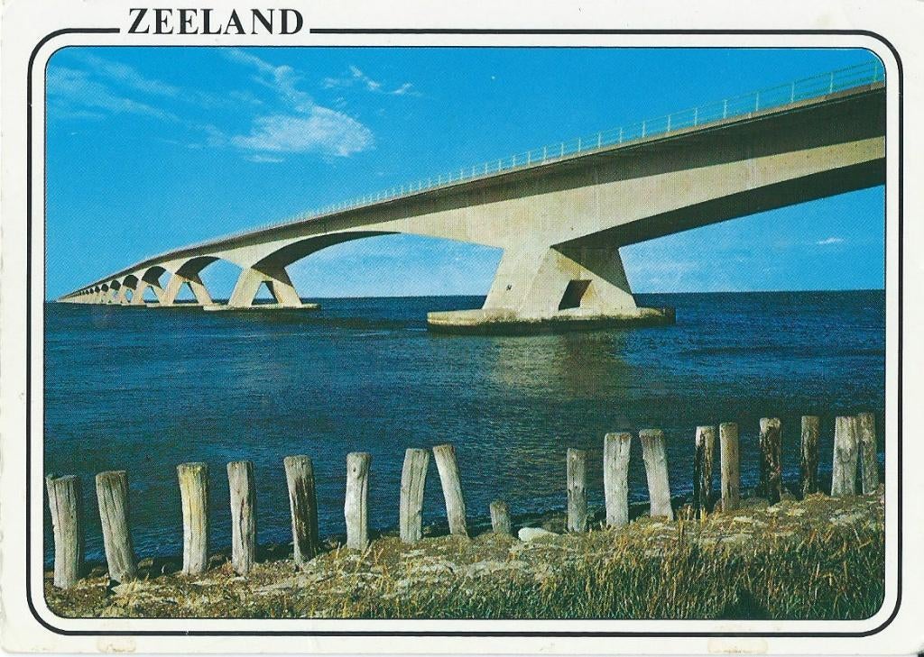 ansichtkaart Zeelandbrug, Verzamelen, Ansichtkaarten | Nederland, Ophalen of Verzenden, 1980 tot heden, Gelopen, Zeeland