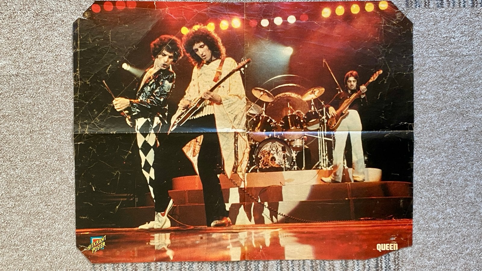 Vintage Queen Posters, Verzamelen, Gebruikt, Rechthoekig Liggend, Ophalen of Verzenden, A1 t/m A3