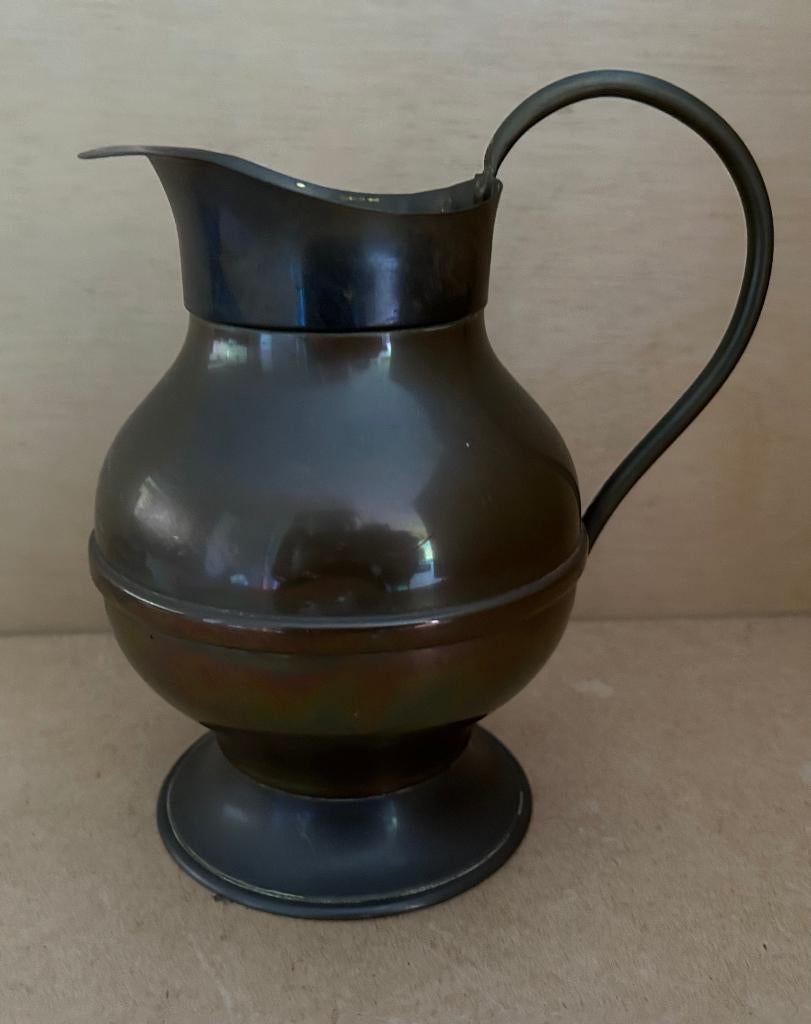 Klein schenk kannetje van koper of tin, Antiek en Kunst, Antiek | Koper en Brons, Ophalen