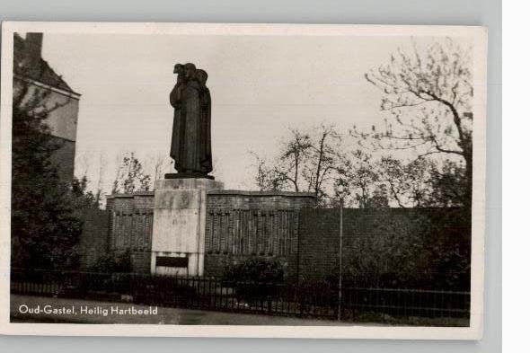 Oud Gastel heilig hartbeeld st 1949uitg J. Willemen
