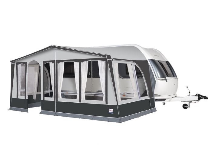Dorema Madrid 240 Voortent + Alu frame + exta luifel!, Caravans en Kamperen, Voortenten en Luifels, Ophalen of Verzenden, Zo goed als nieuw