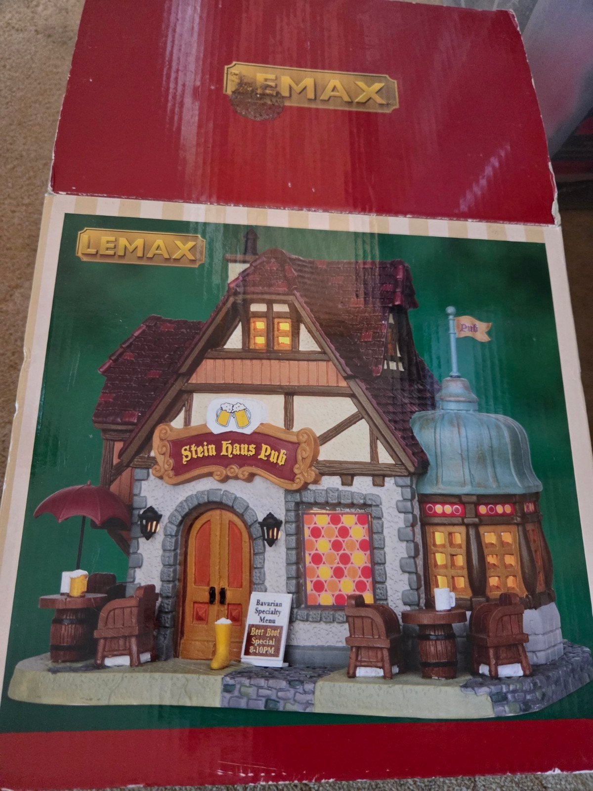 Lemax stenen haus pub kerstdorp, Ophalen of Verzenden
