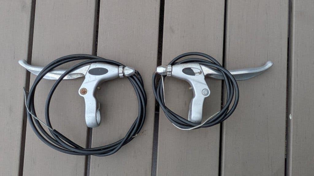 Set remhendels fiets compleet met kabels, Overige merken, Remmen, Elektrische fiets, Ophalen of Verzenden