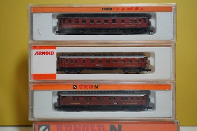 Arnold 3370 DRG Schnellzug Speisewagen 4-achsig Berlin Spur, Arnold, Gelijkstroom, Verzenden, Wagon