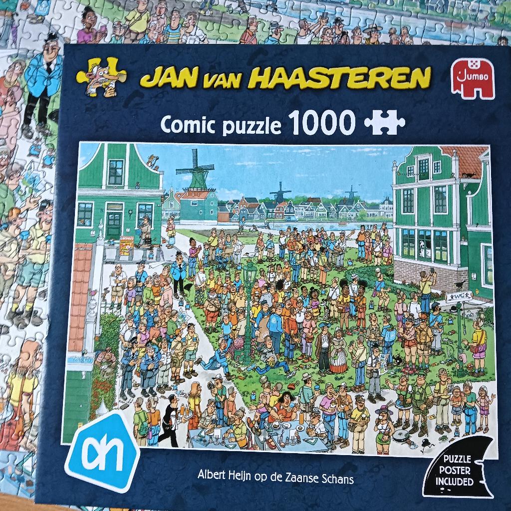 Jsn van Haasteren: Albert Heijn op de Zaanse Schans, Hobby en Vrije tijd, Denksport en Puzzels, Ophalen, 500 t/m 1500 stukjes