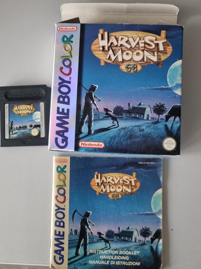 Harvest Moon GB Game Boy Color (CIB), Spelcomputers en Games, Games | Nintendo Game Boy, Zo goed als nieuw, Simulatie, 1 speler