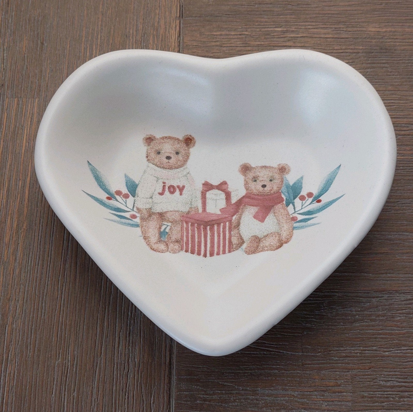 Schaaltje in hartjesvorm met beren print, Ophalen of Verzenden