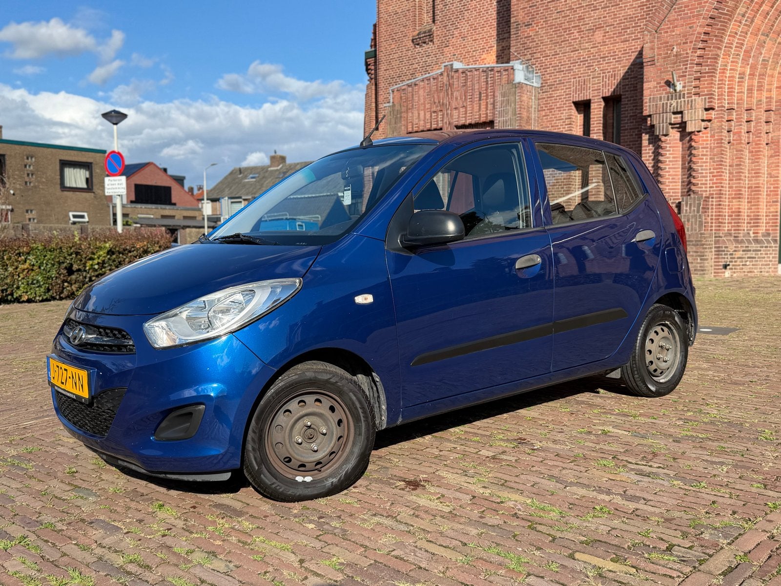 Hyundai i10 1.1 I 5DR 2013 Blauw Airco Elektrische Ramen, Stof, 4 cilinders, Handgeschakeld, Particulier