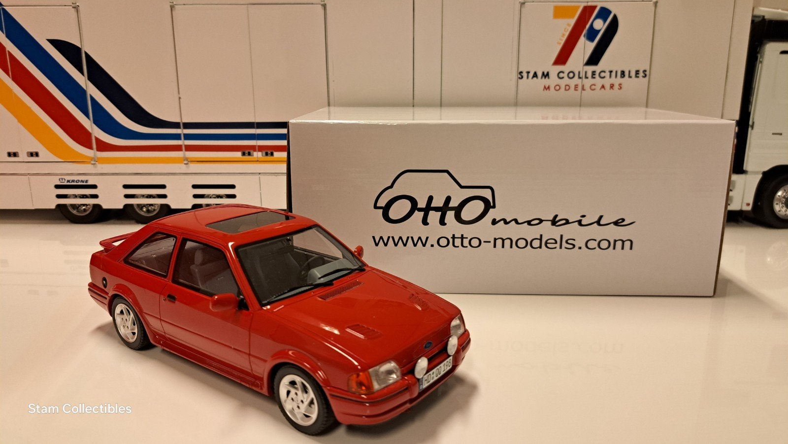 Otto Mobile Ford Escort MK4 RS Turbo Red, OttOMobile, Auto, Ophalen of Verzenden, Zo goed als nieuw