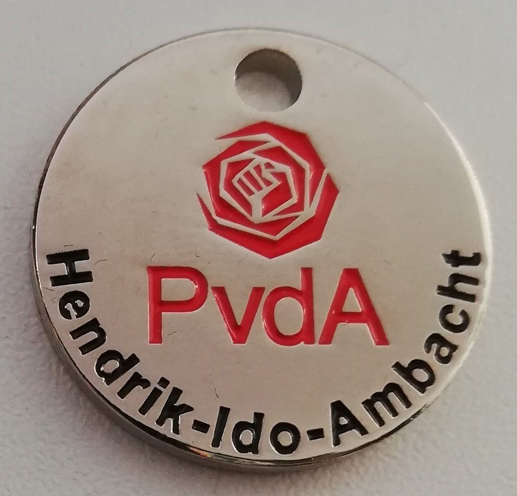 Winkelwagenmuntje van gemeenteparty PvdA Hendrik-Ido-Ambacht, Ophalen of Verzenden