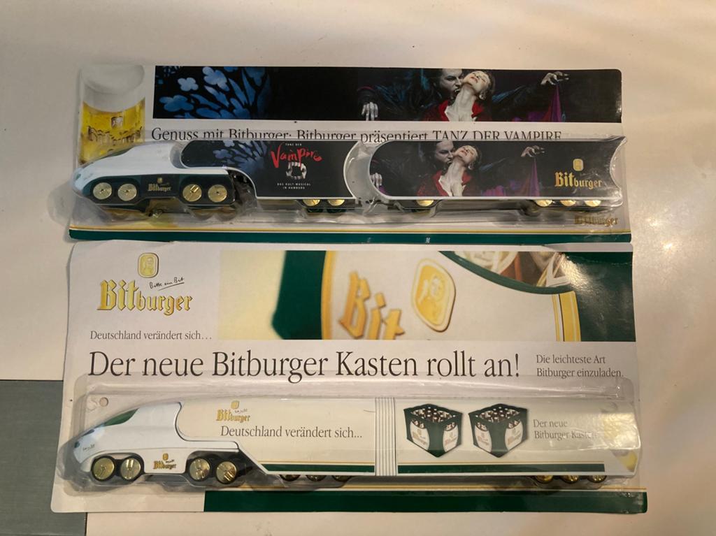 2 bitburger trucks 35 cm, Verzamelen, Ophalen of Verzenden, Nieuw, Auto's