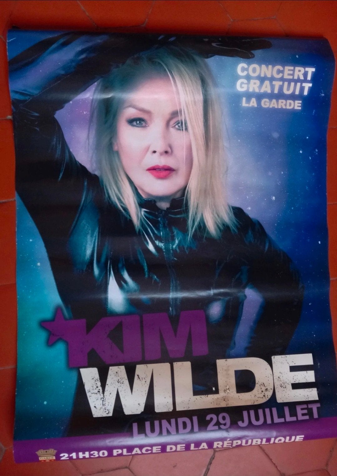Kim Wilde Franse Alien tour concertposter, Rechthoekig Staand, Deurposter of groter, Nieuw, Ophalen of Verzenden