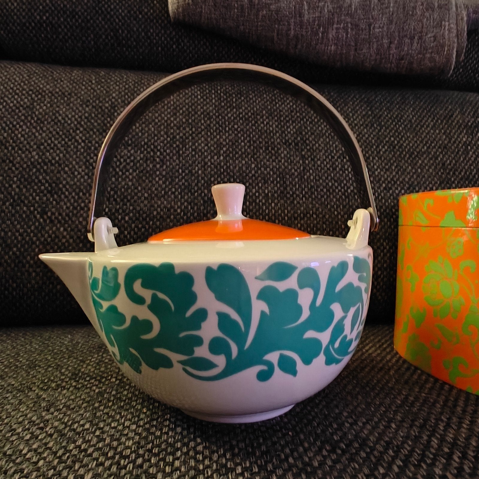 My Lian Ritzenhoff theepot met theezeef in geschenkdoos, Theepot/fluitketel, Ophalen of Verzenden, Zo goed als nieuw, Steen/keramiek