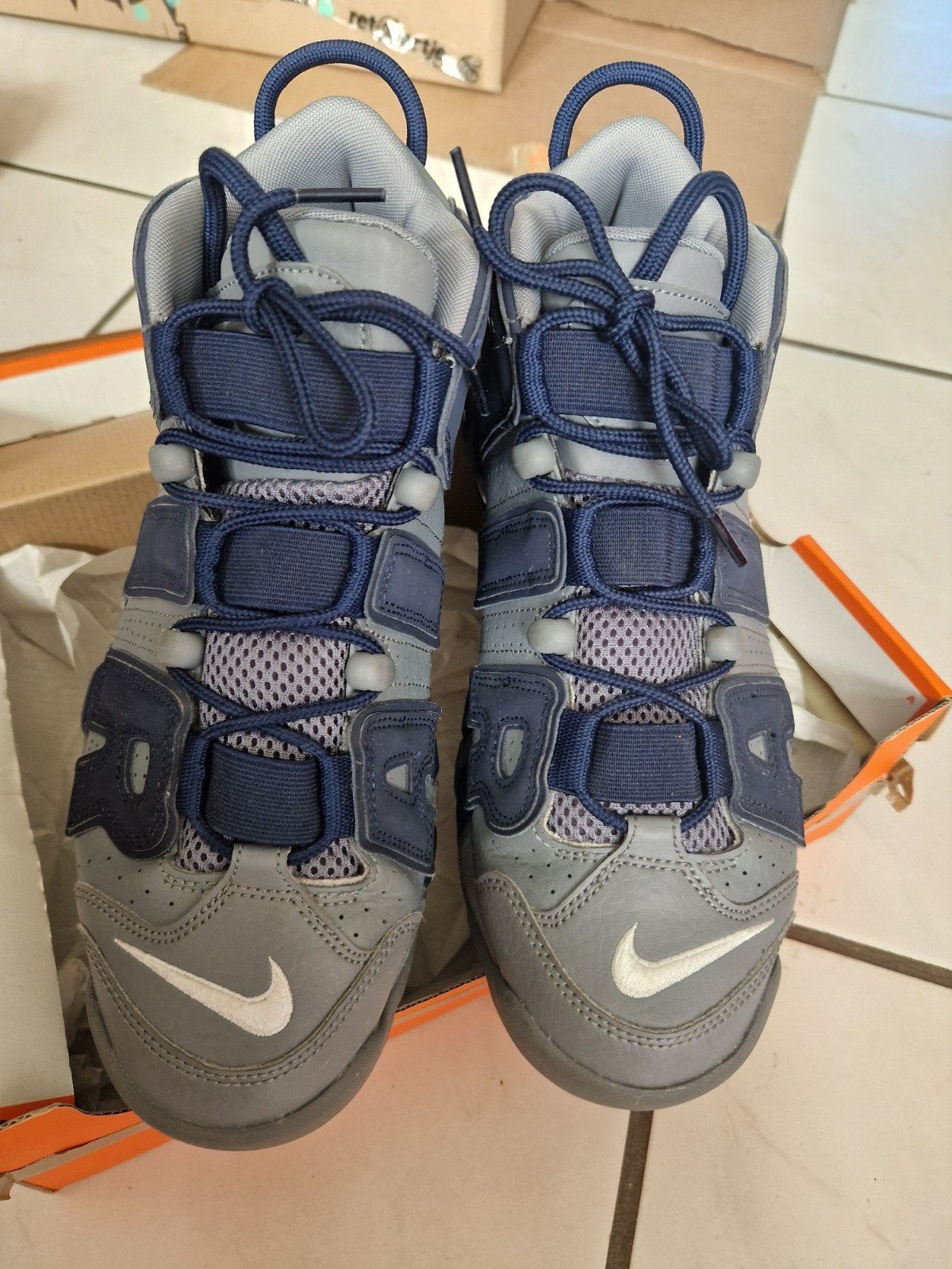 Nike Air More Uptempo- Maat 42.5, Nike air max, Blauw, Sportschoenen, Ophalen of Verzenden